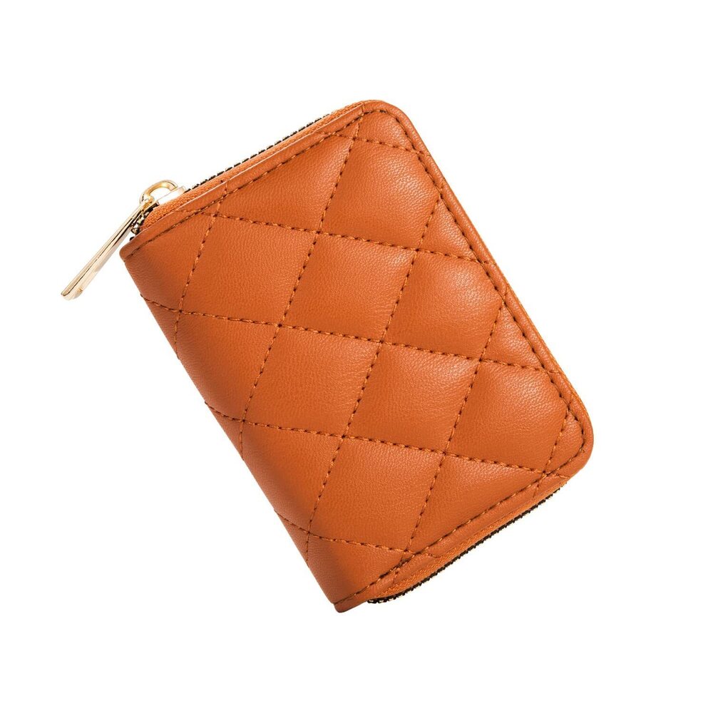 2830 RFID Small Wallet Mini Credit Card Holder Organizer Case with Zipper